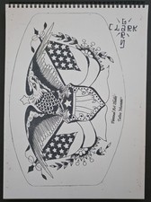Gary Clark Traditional Tattoo Flash Book 55 Pages Tattoo Charlies Baltimore MD.