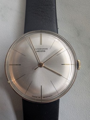 Junghans Meister Handaufzug vintage Armbanduhr. Max Bill Style. Kal. 84/S3
