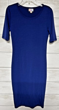 LuLaRoe Women's Ladies Short Sleeve Dress Size XXS Julia Blue Simply comfortable