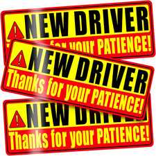 3 Pcs New Driver Magnet for Car - Student Driver Car Magnet Funny Be Patient ...