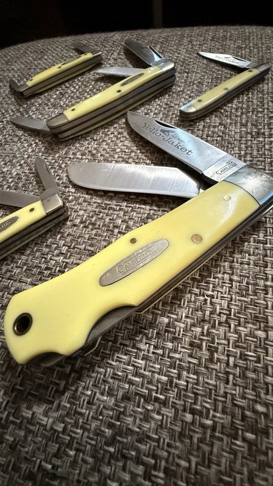 Conjunto de facas de bolso Camillus 7 peças jaqueta amarela - Imagem 2 de 4