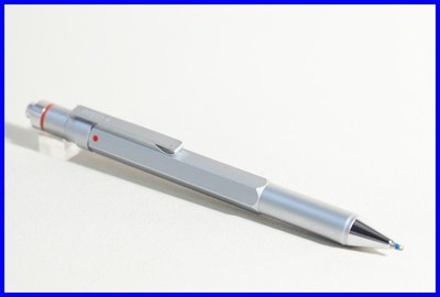 1990s rOtring 600 TRIO PEN Stahl RED  2 Farb Kugelschreiber + Bleistift 0.7mm