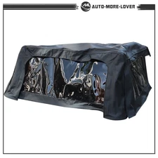 For Jeep Wrangler 2DR 10-17 Replacement Soft Top Black with Tinted Rear Window