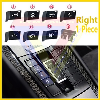  Center Control Multi-functional Switch Button Cover Cap For Porsche 718 911 981