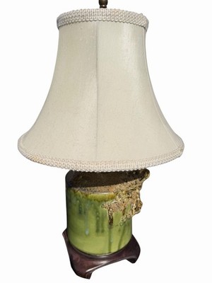 Gary Eagan Spring Street Pottery Eureka Springs Arkansas Branch Lamp VTG RARE
