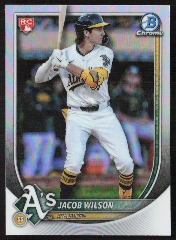 2025 Bowman Chrome Red Logo SP Jacob Wilson Rookie #1 GS1-2