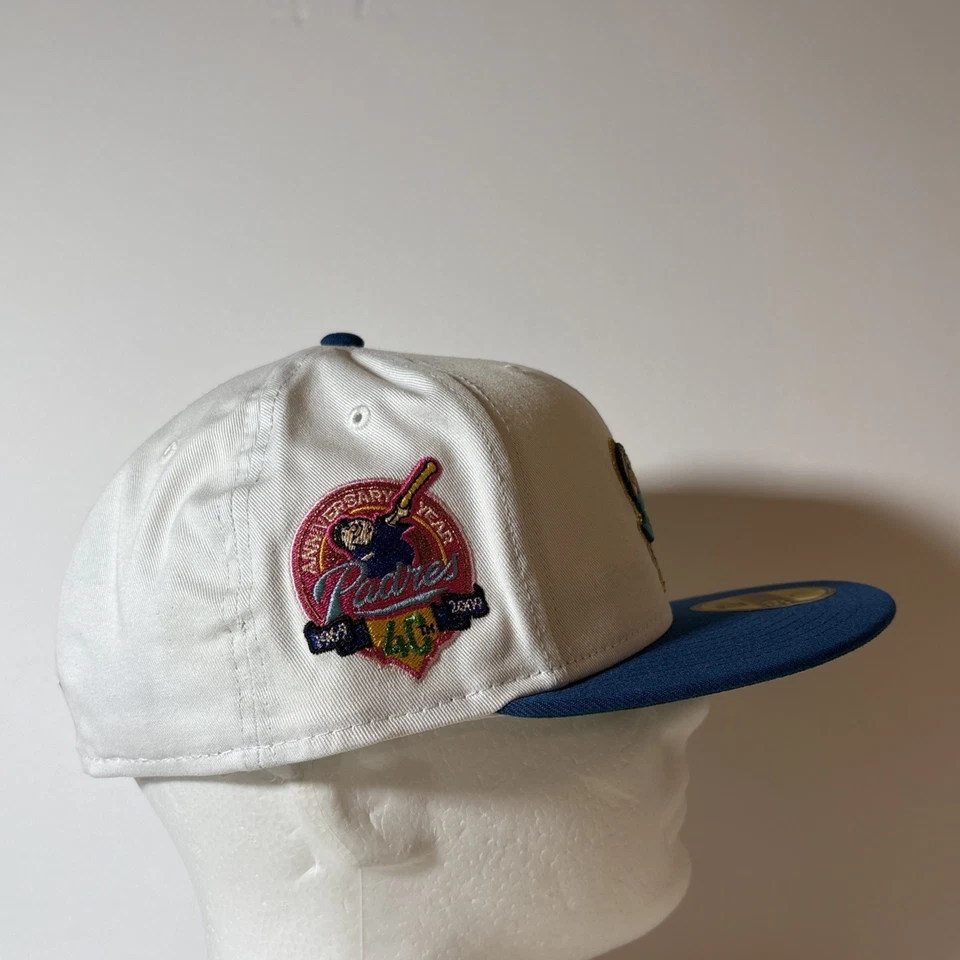 New Era 59FIFTY San Diego Padres Swinging Friar MLB Fitted Hat 7 1/2 - Image 4 of 4