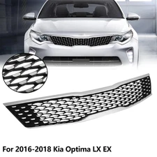 For 2016 2017 2018 Kia Optima LX EX Front Bumper Upper Grille Chrome Trim Grill