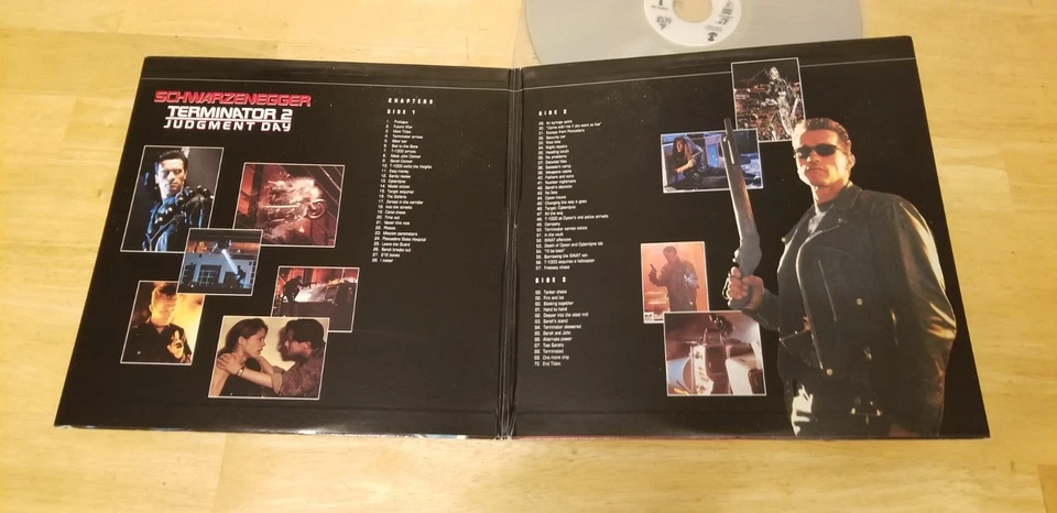 Terminator 2 Judgement Day (1991) Widescreen 2 Disc Edition Laserdisc Nice Discs - Image 3 of 4