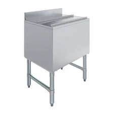 19 in. x 24 in. Stainless Steel Ice Bin With 7-circuit Cast Aluminum Cold Plate