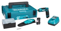 Makita TD023DSJ Akku-Knickschlagschrauber 7,2V 2X 1,5 Ah Batterie + Lader Makpac