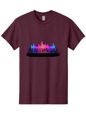 Dj-Controller Mens Graphic Tee, 100% Cotton, Casual Summer Wear
