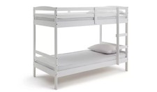 Josie Single Shorty Bunk Bed Frame With Matrass - White - Collection