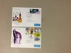 Two Japan Airlines first flight covers from Russia and US