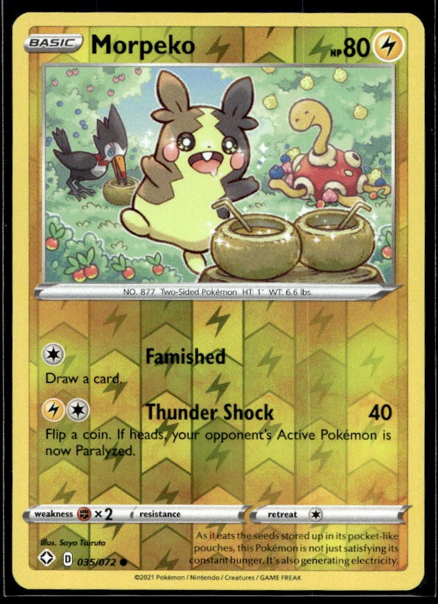 Morpeko (035) Pokemon Shining Fates 035/072 Reverse Holo LP