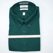 Roundtree & Yorke Gold Label Dress Shirt 18"-34" FULL FIT Green Non-Iron NWT