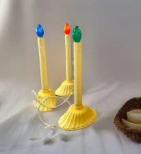 Lot of 3 Vintage Single Drip Electric Candolier Candles Christmas vintage Lights