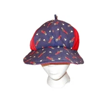 60s Vtg Golf Hat Clubs & Balls Slouchy Newsboy Cap 6 Panel Adjustable Cabbie