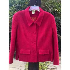 Giubbotto donna ESPRIT vintage rosso con bottoni - taglia M/L