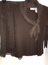 Jaclyn Smith polyester blend skirt set