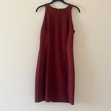 MANGO burgundy a-line mini dress