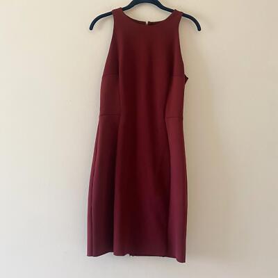 MANGO burgundy a-line mini dress | eBay