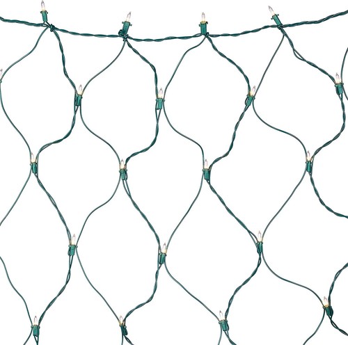 NEW 150 Clear White Net Lights Green Lining - NIB - Picture 2 of 3