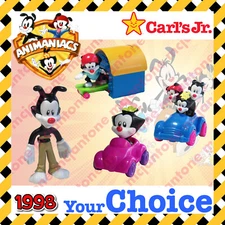 Carl's Jr. 1998 ANIMANIACS Warner Bros CARTOON Animaniac Launch YOUR Toy CHOICE