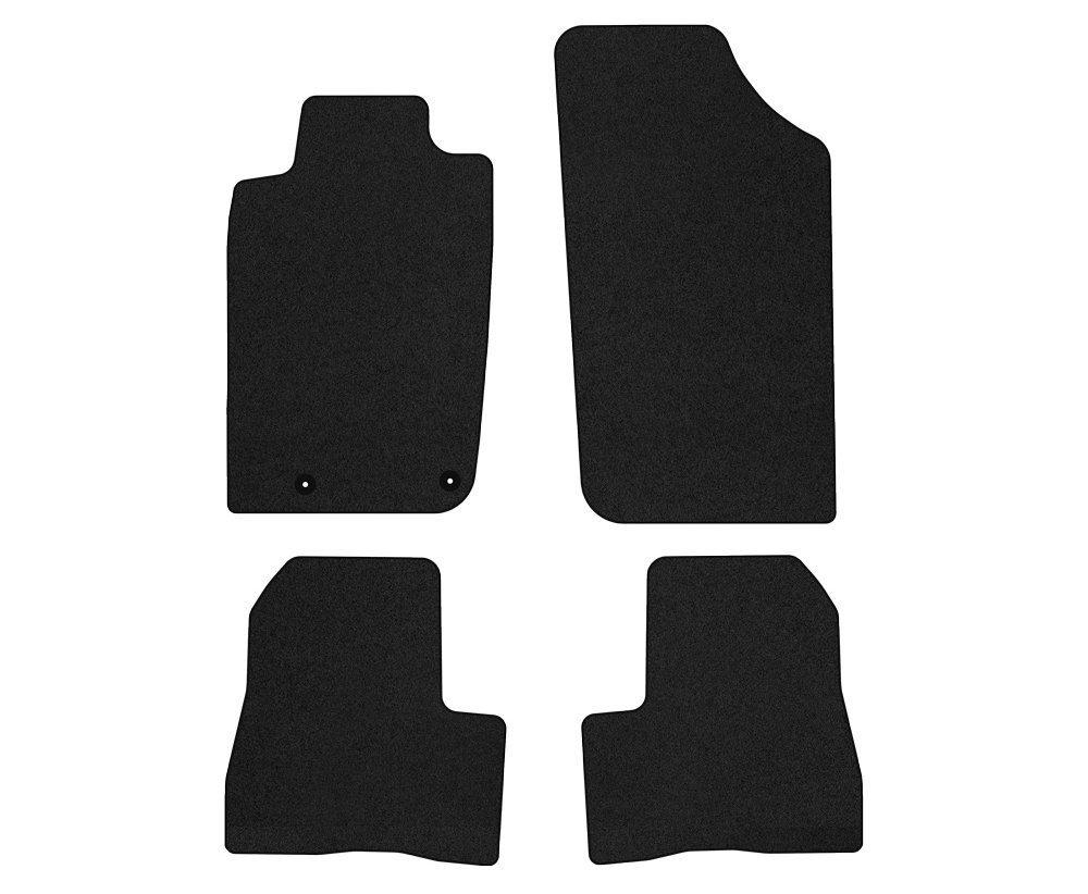 Tapis de sol Peugeot 206 en velours et cuir bleu pour trajets quotidiens