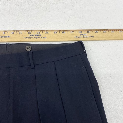 vtg Polo Ralph Lauren Pants Men 36R Virgin Wool Extrafine trouser Pleated Dalton - Picture 6 of 16