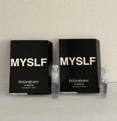 2 x YSL MYSLF Le Parfum (0.04 Oz / 1.2 ML) Sample Spray *Carded* 2024 Release