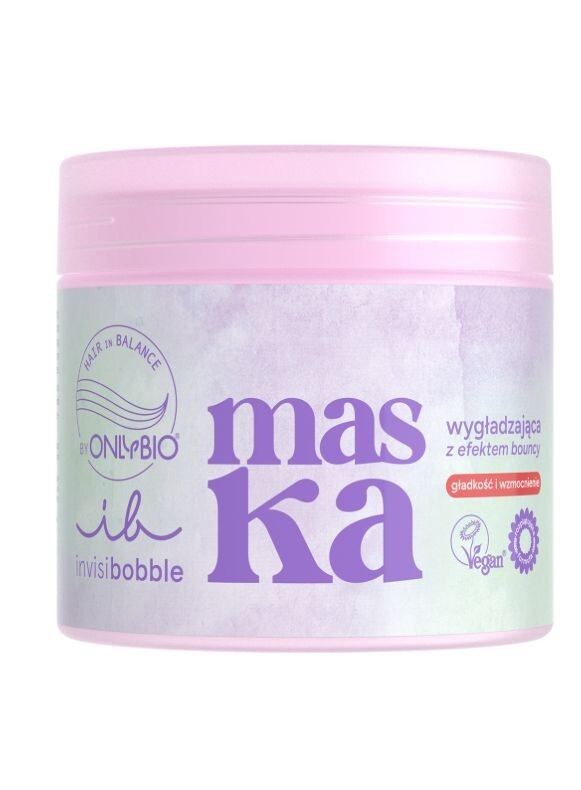 Only Bio x Invisibobble Hair in Balance Smoothing mask with bouncy effect 280ml