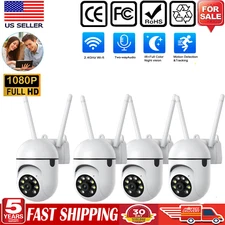 🧡4Pack Wireless WiFi Security Camera System Smart Indoor Night Vision Cam 1080P