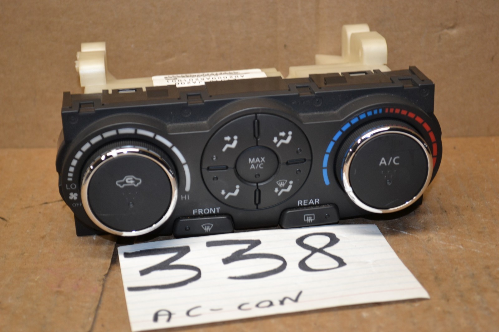 2007 2008 Nissan Altima AC and Heater Control Used Stock #338-AC 