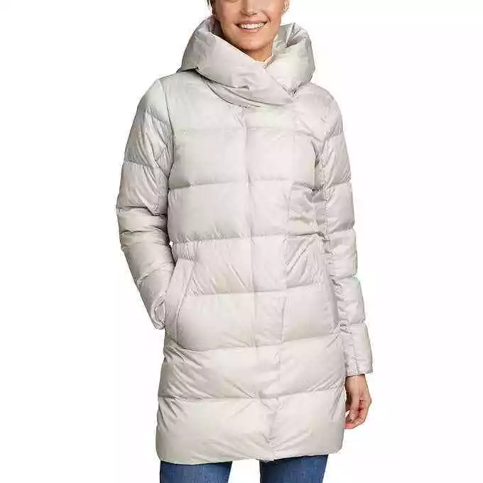 New Eddie Bauer Women Cirruslite Down Wrap Parka 650 Fill Power Size XXL