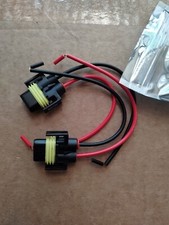"4 Pack Harness Socket Connector 12V - H11 H9 H8 880 881 Female Adapter Wiring.