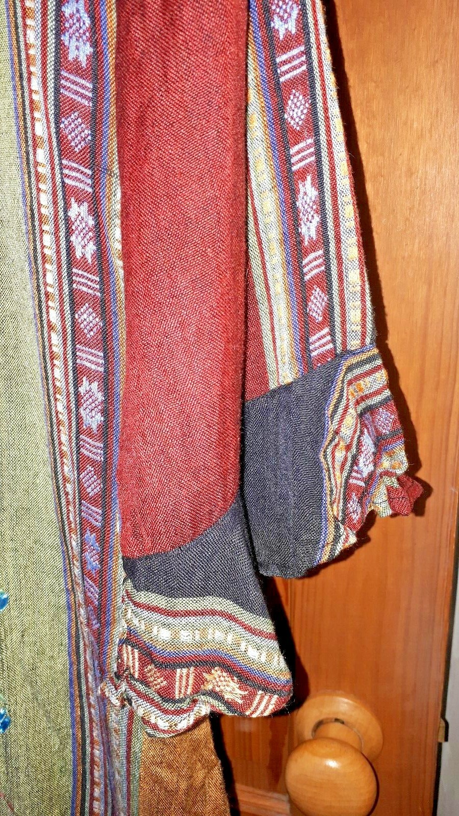 Multi beaded long ethnic hippie boho gypsy stripe Moroccan style kaftan kurta image 3