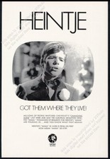 1971 Heintje Simons photo MGM Records vintage trade print ad