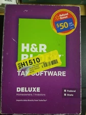 H&R BLOCK Deluxe 2014 Federal & STATE Tax SOFTWARE