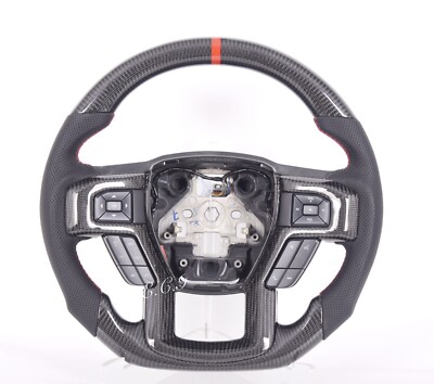 Original Ford Shelby F150 Raptor Carbon Faser Lenkung Rad Rot Naht