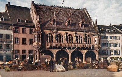 FREIBURG DEUTSCHLAND - KAUFHAUS AUS DEM 15 JAHRHUNDERT - POSTKARTE