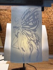 Fairy Nymph Wings BIG - WHITE - Vinyl Sticker Decal - MM4.3.1005