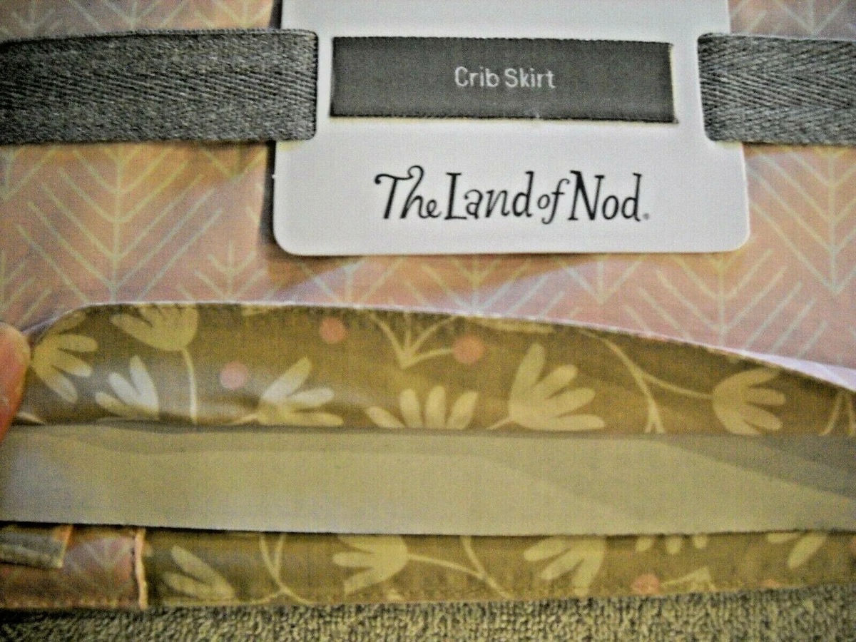 Land of nod sales crib skirt