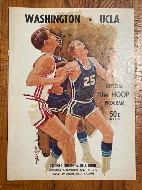 February 14, 1970 UCLA Washington NCAA Basketball Program 28-2 Nat'l  Champs!
