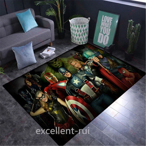 Alfombra 3D Marvel Avengers Spider Man Alfombra Puerta Alfombra Suelo Silla Alfombra-- - Imagen 40 de 47