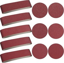34PCS 4x36 in Sanding Belts Sander Belt& 6in PSA Self Adhesive Discs 80-400 Grit