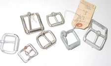 Vintage North & Judd Anchor Barrel Roller Buckle Harness Bridle Hame Strap Lot