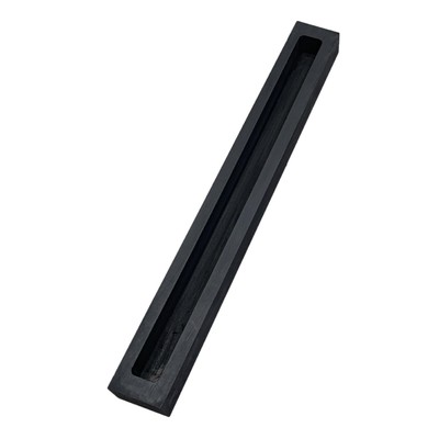 Graphitbarrenform Bar Tiegel Gold Silber Aluminium Metall Antihaftbeschichtet schwarz