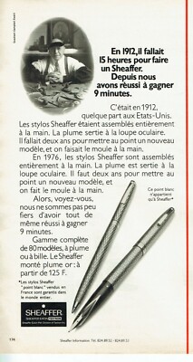 Werbung Advertising 1121 1976 Scheaffer Kugelschreiber & Füller