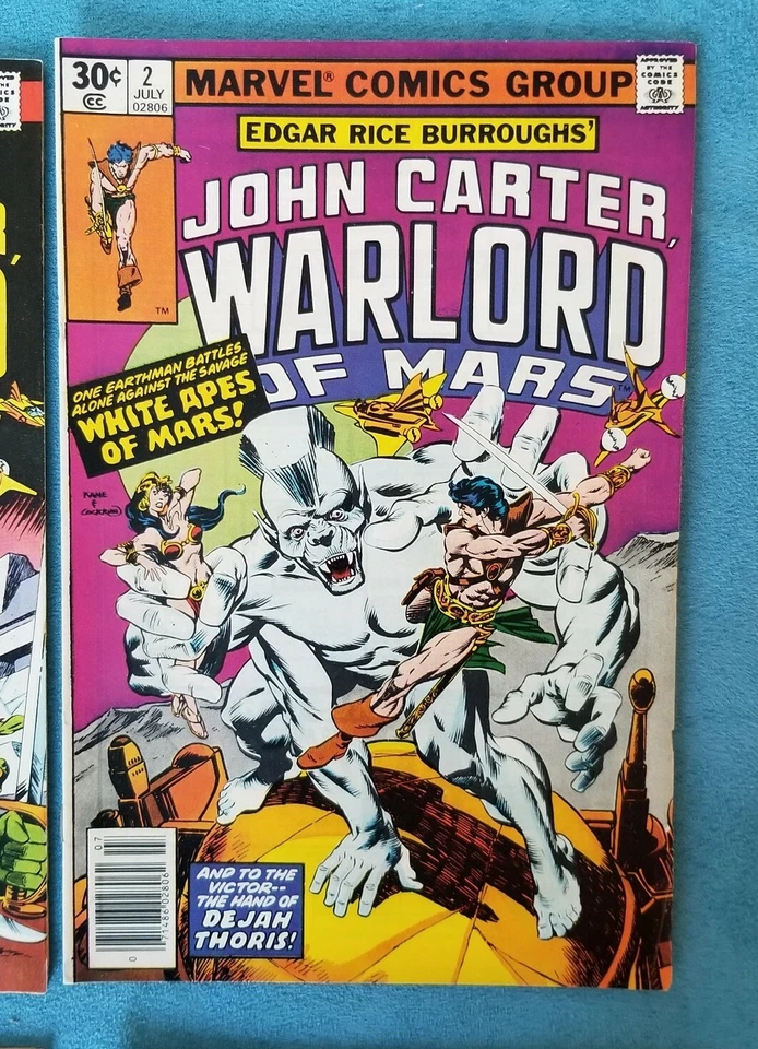 John Carter Warlord Of Mars #1 NM #2#3#4 Marvel Comics Key Issues Lot - Image 3 of 4